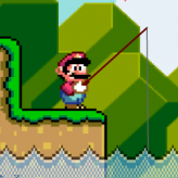 super mario fishing