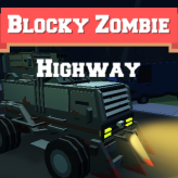 blocky zombie highway